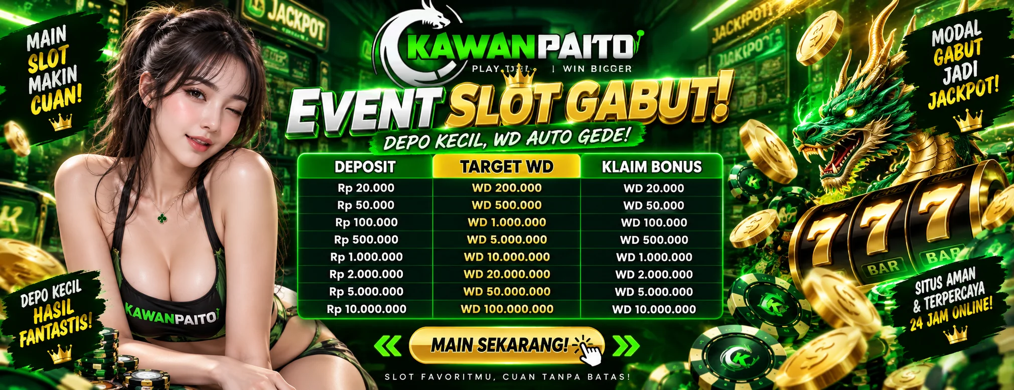 EVENT SLOT GABUT!
