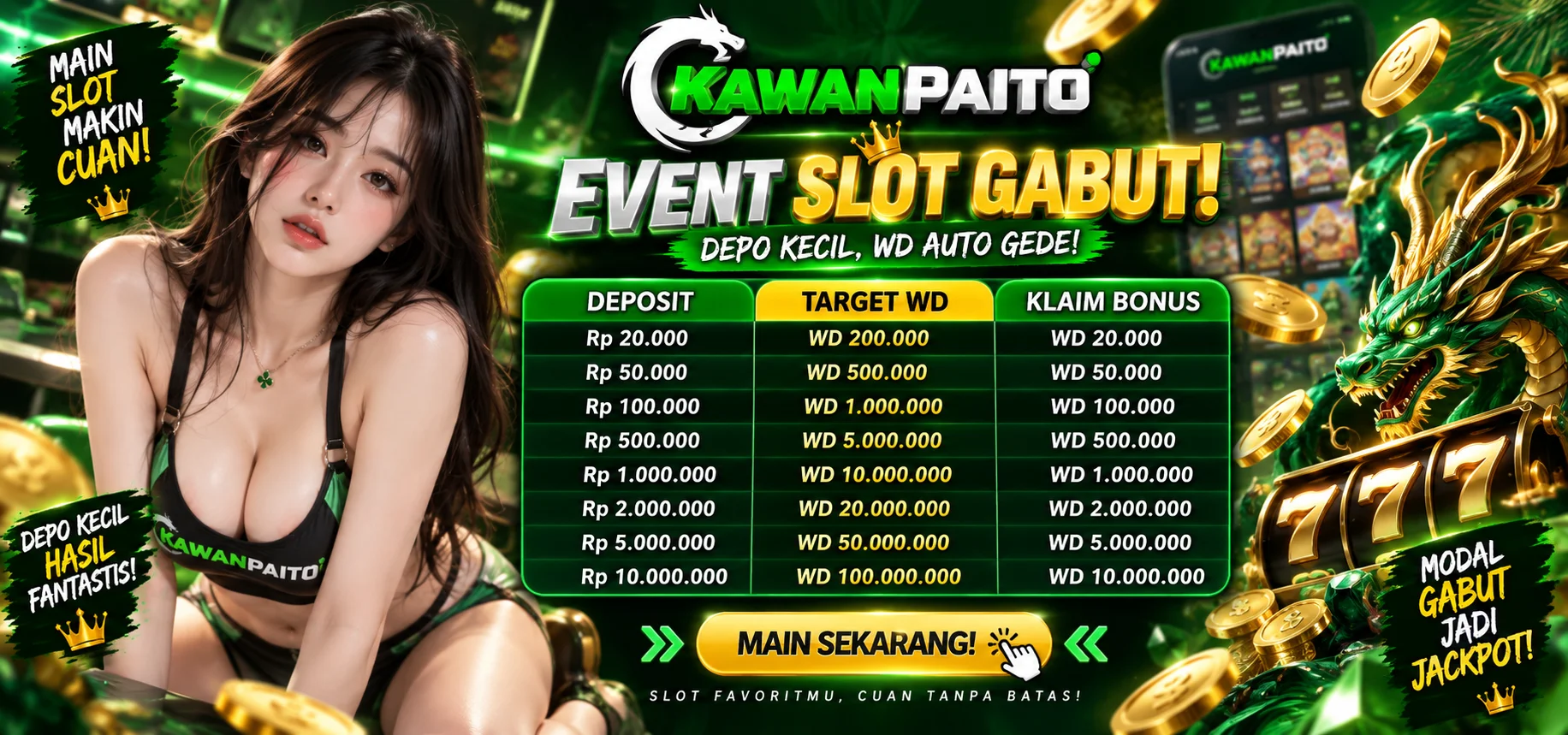 EVENT SLOT GABUT!